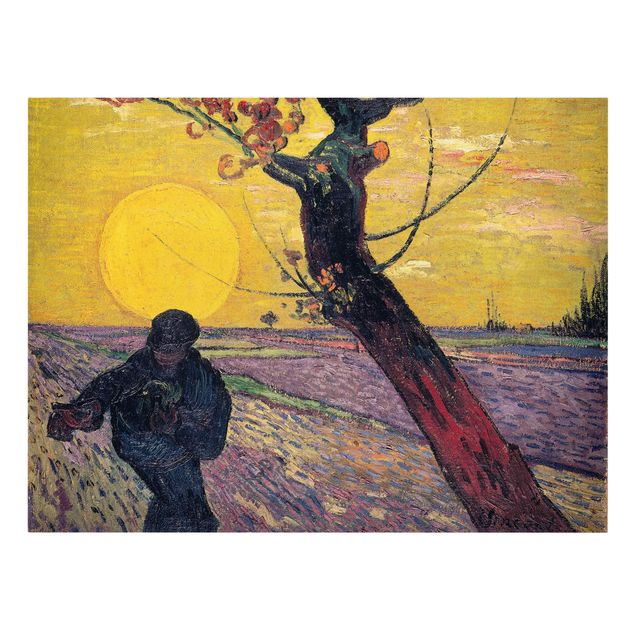 Tableaux Artistiques Vincent Van Gogh - Semeur avec soleil couchant