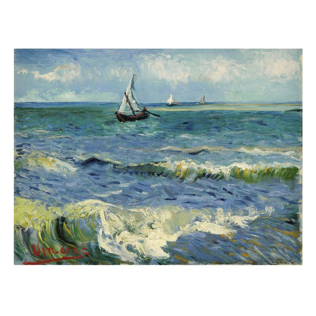 Courant artistique Postimpressionnisme Vincent Van Gogh - Paysage marin près des Saintes-Maries-De-La-Mer