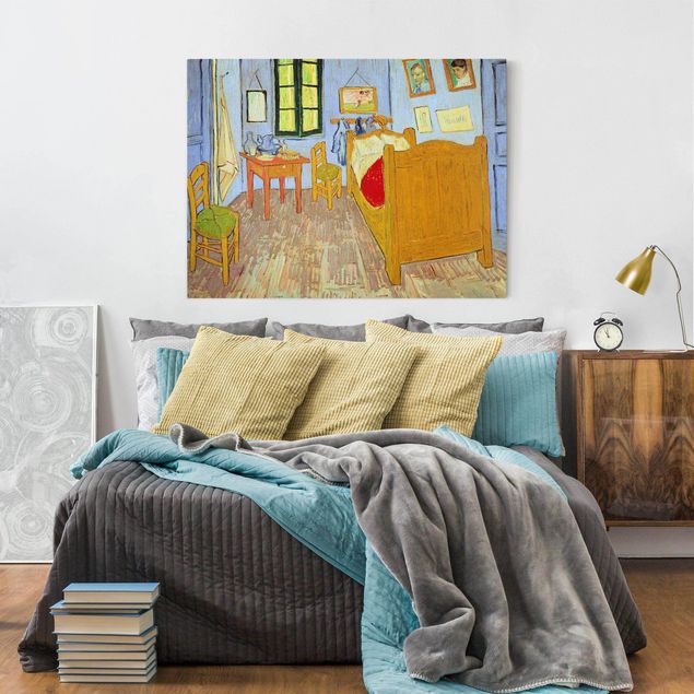 Tableaux pointillisme Vincent Van Gogh - Chambre à coucher à Arles