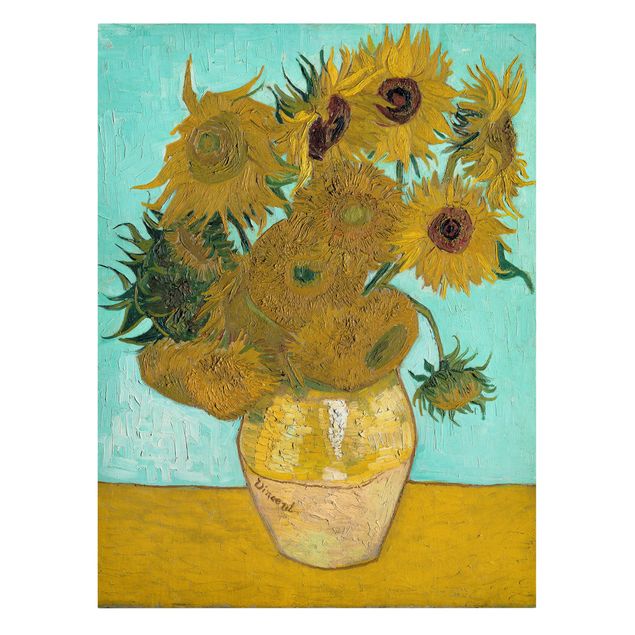 Tableaux pointillisme Vincent van Gogh - Tournesols