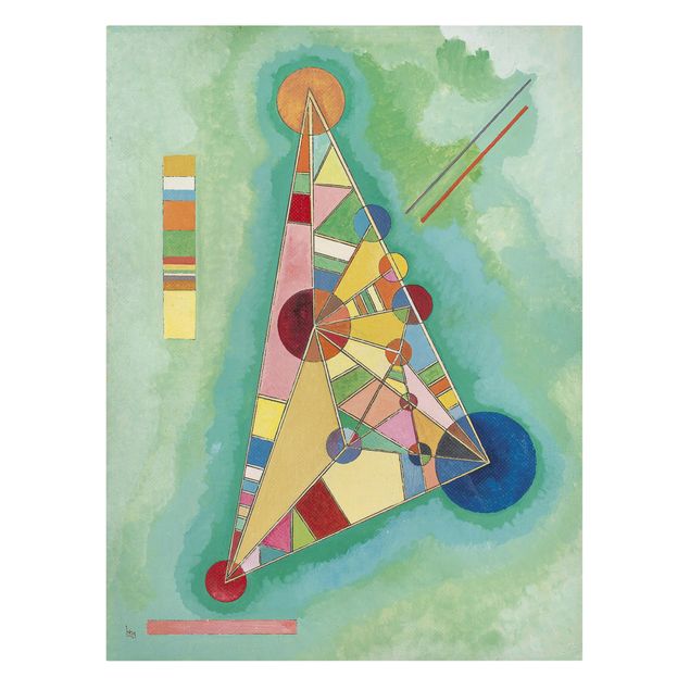 Tableaux abstraits Wassily Kandinsky - Variété dans le triangle