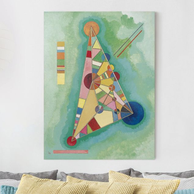 Déco mur cuisine Wassily Kandinsky - Variété dans le triangle