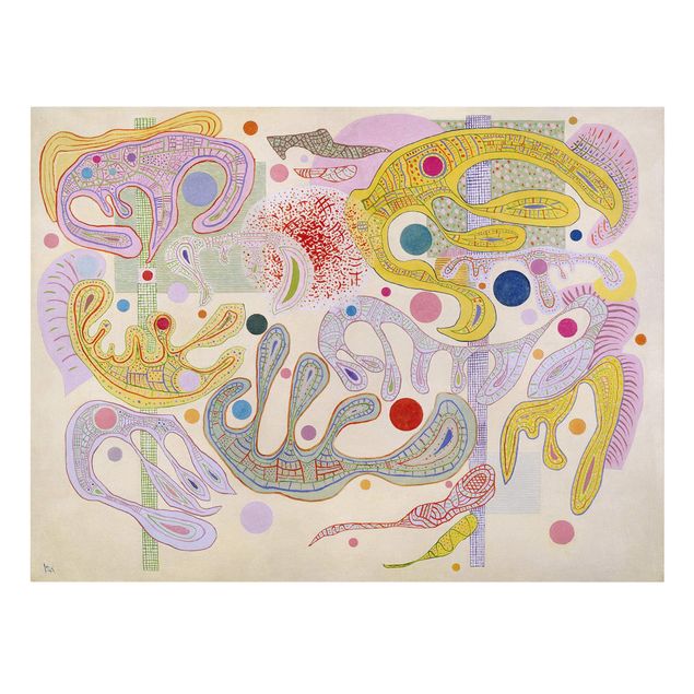 Tableau art abstrait Wassily Kandinsky - Formes capricieuses