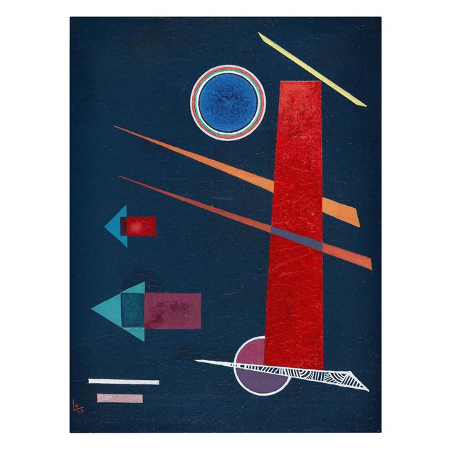 Tableau art abstrait Wassily Kandinsky - Rouge puissant