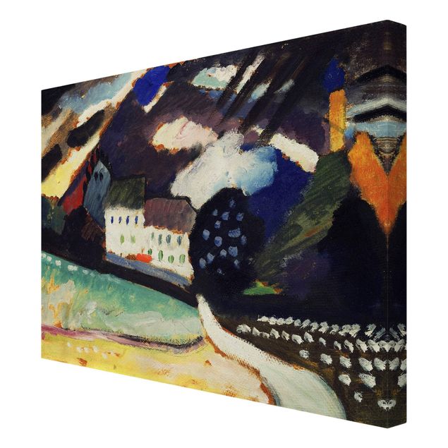 Tableaux reproduction Wassily Kandinsky - Murnau, château et église Ii