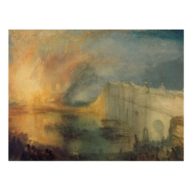 Tableaux moderne William Turner - L'incendie des chambres des Lords et des Communes