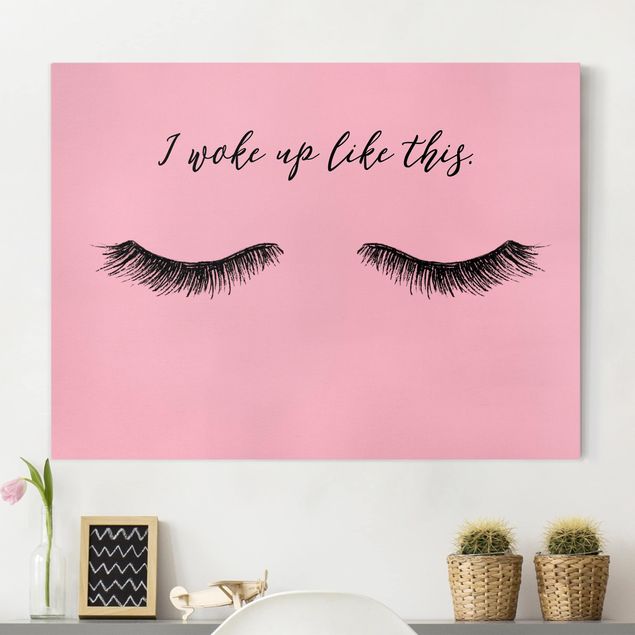 Tableaux modernes Eyelashes Chat - Wake Up