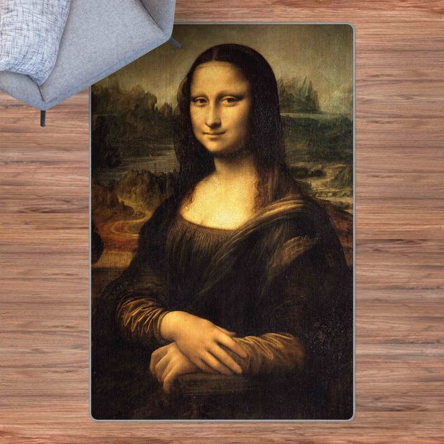 tapis salon moderne Leonardo da Vinci - Mona Lisa