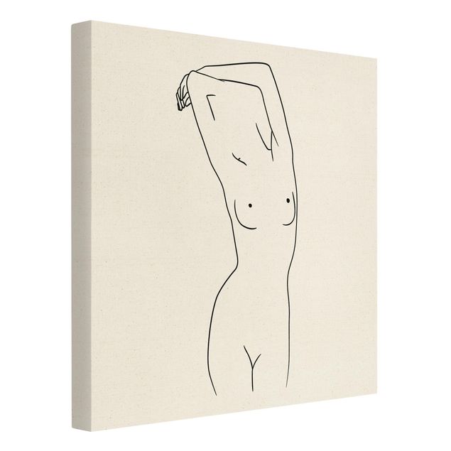 Tableau Line Art Line Art Nude Noir Et Blanc
