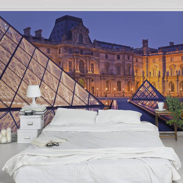 Papier peint Paris Louvre Paris At Night