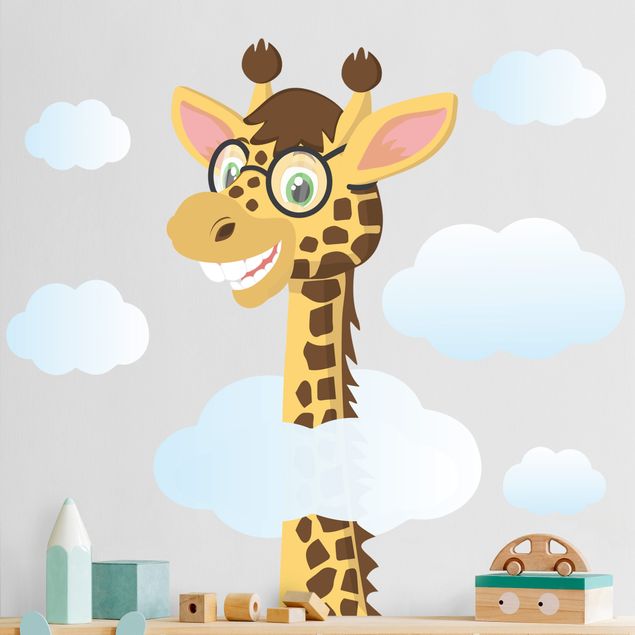 Décoration chambre bébé Girafe amusante