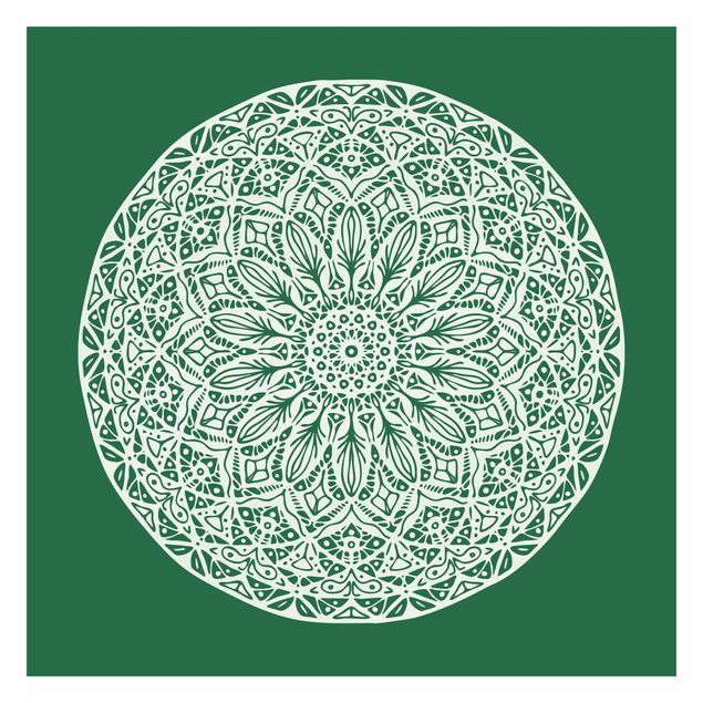 Tableaux de Andrea Haase Mandala décoratif Fond Vert