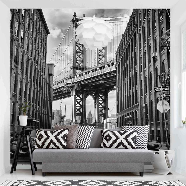 Papiers peints New York Pont de Manhattan en Amérique