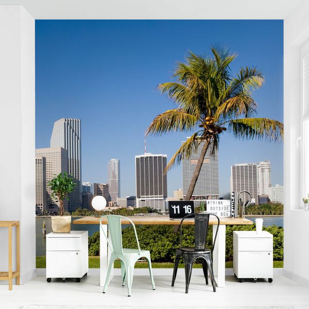 tapisserie panoramique Miami Beach Skyline