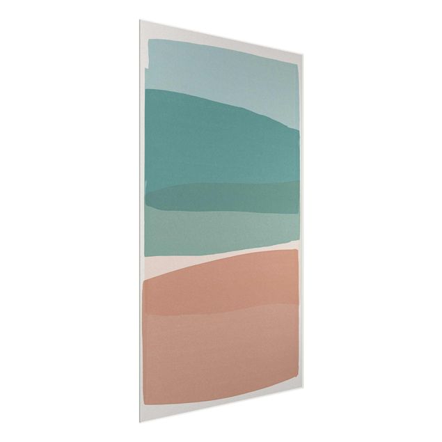 Tableaux turquoise Modern Turquoise And Pink
