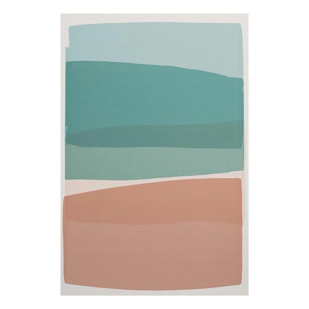 Tableaux Modern Turquoise And Pink