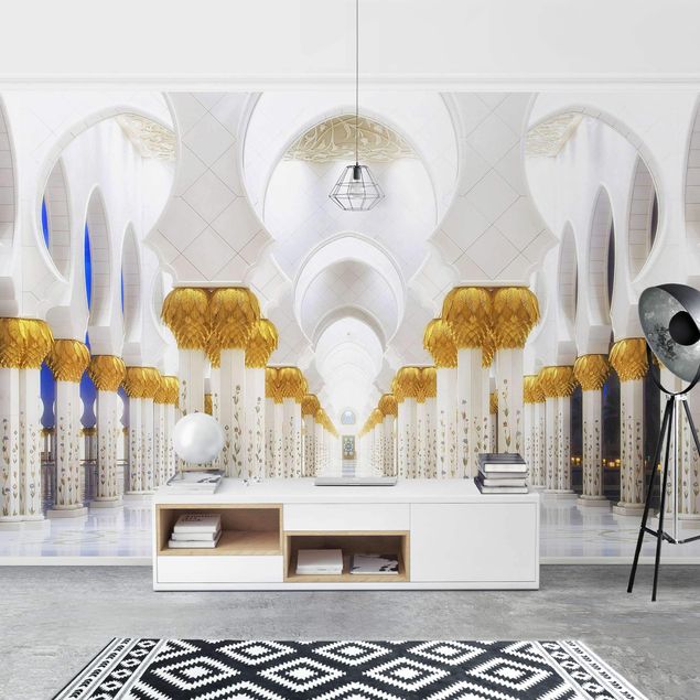 Papier peint 3D Mosquée en or