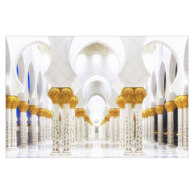 Papier peint panoramique Mosquée en or