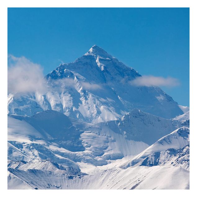 Papier peint bleu Mont Everest