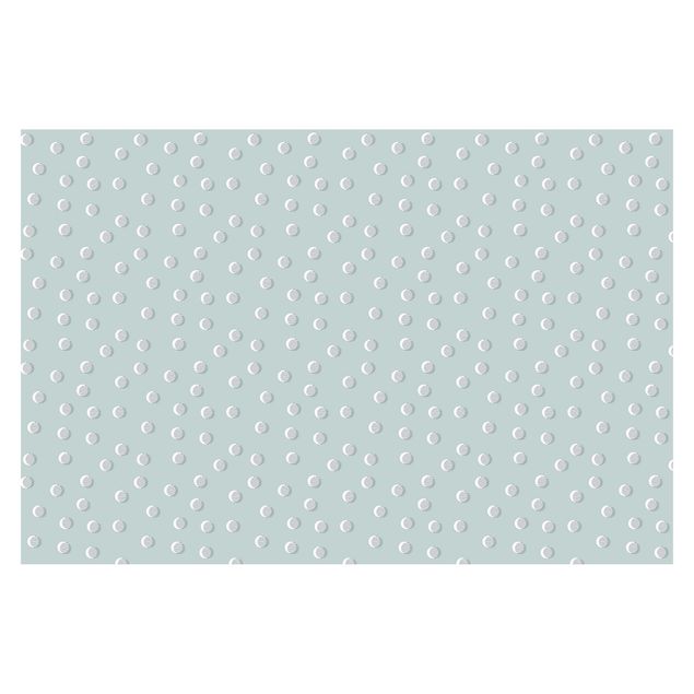 Walpaper - Pattern With Dots And Circles On Bluish Grey