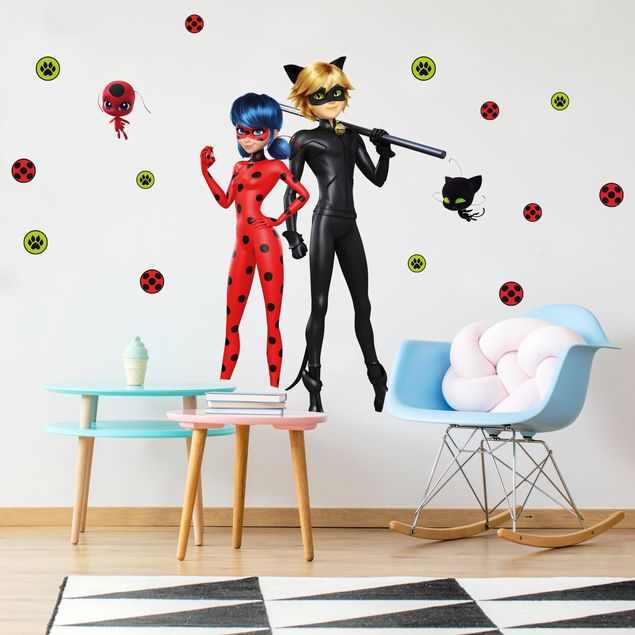 Adhésifs muraux Miraculous Ladybug And Cat Noir Are Ready