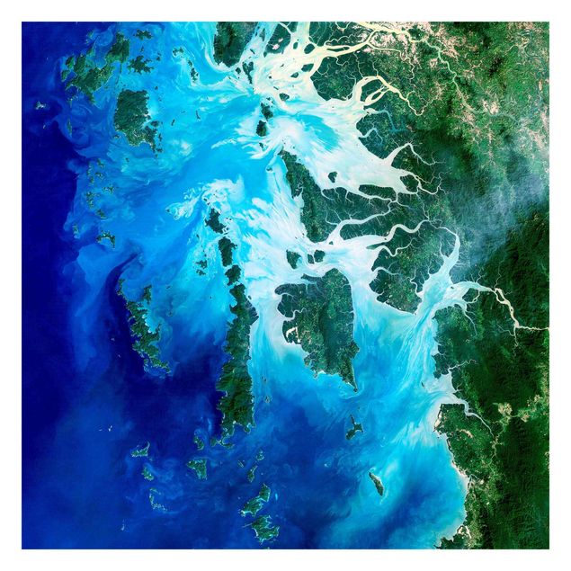 papier peint xxl Image NASA Archipel Asie du Sud-Est