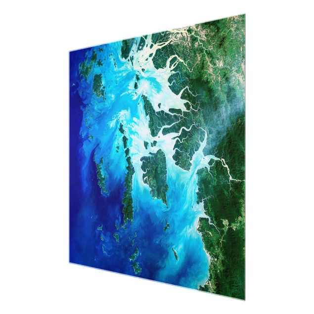Tableau deco nature Image NASA Archipel Asie du Sud-Est