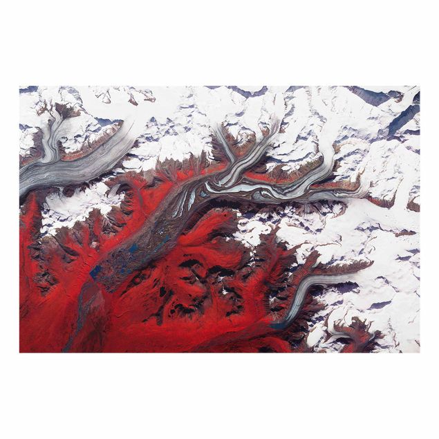 Tableau verre paysage Image NASA Glacier en Alaska
