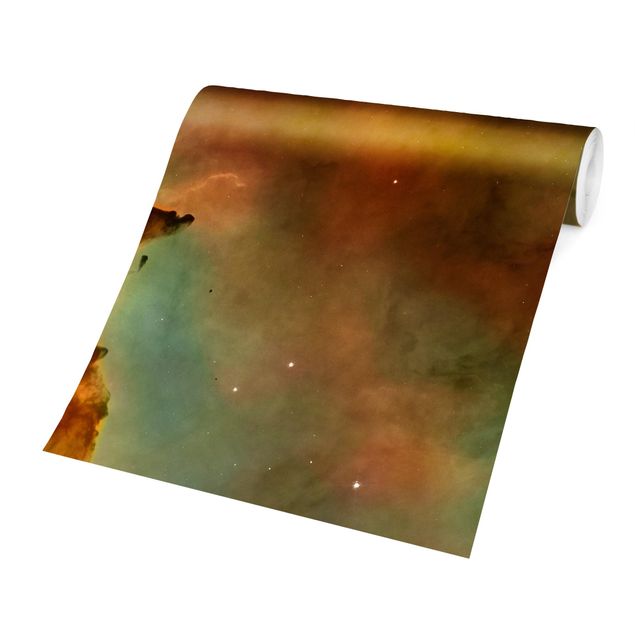 Papier peint panoramique Image NASA Nébuleuse de l'espace orange