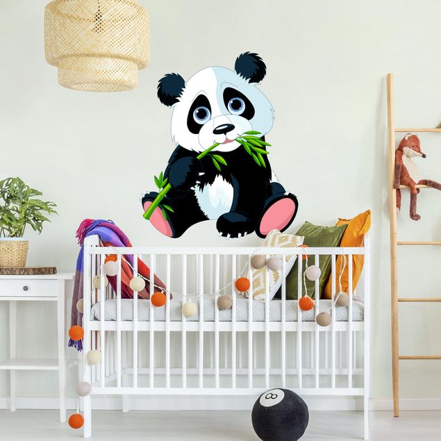 Stickers muraux panda Panda qui grignote