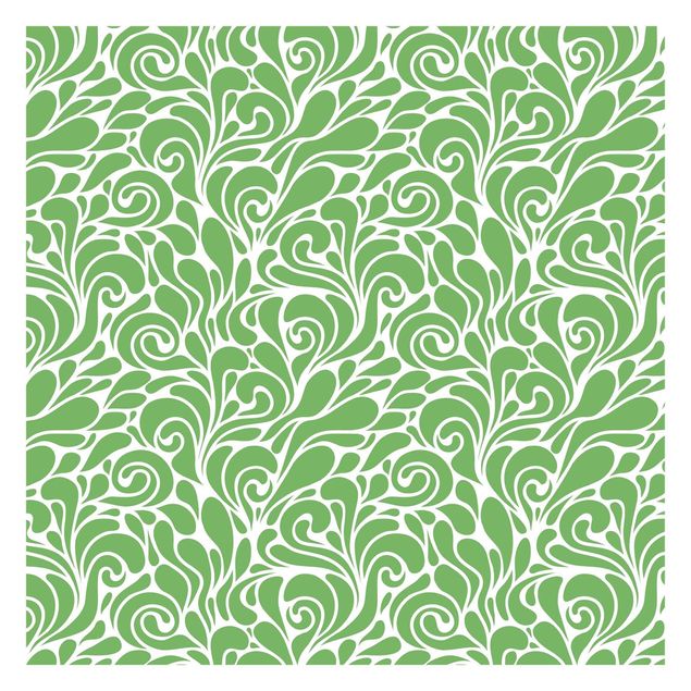 Papier peint - Natural Pattern With Loops In Front Of Green