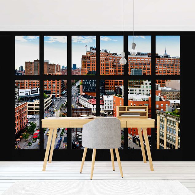 Tapisserie moderne New York vue de la fenêtre II