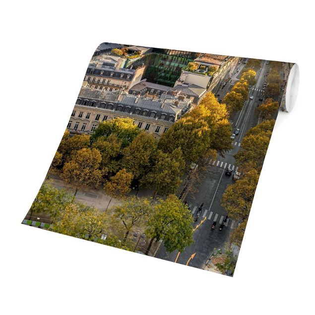 Papier peint panoramique paysage Belle journée à Paris
