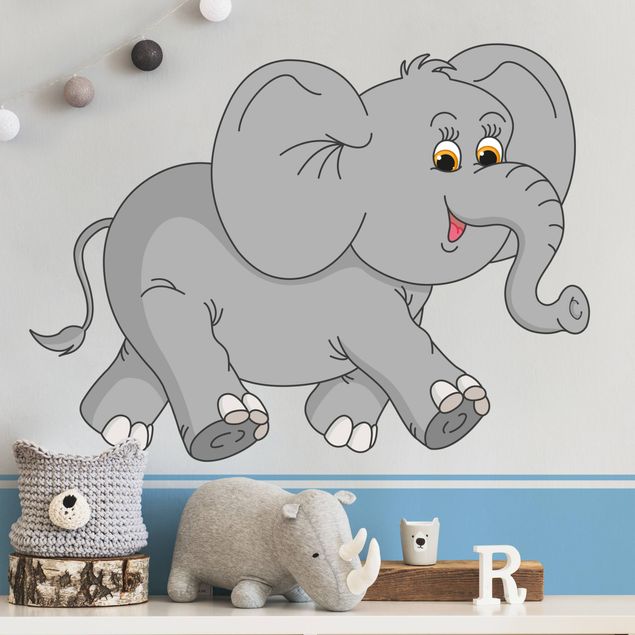 Sticker mural - No.13 Happy Elephant