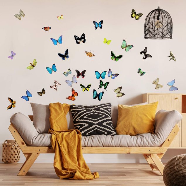 Sticker mural - No.51 Butterflies Set 2