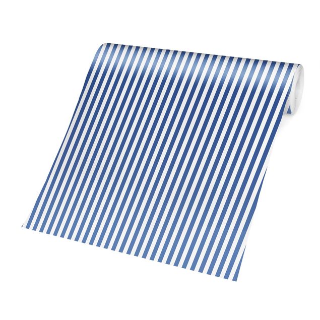 Papier peint - No.YK44 Strips Blue White