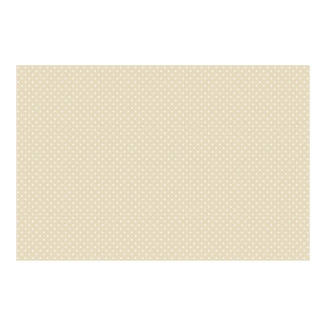 Papiers peints beige No.YK56 White Dots On Off-White (pois blancs sur blanc cassé)