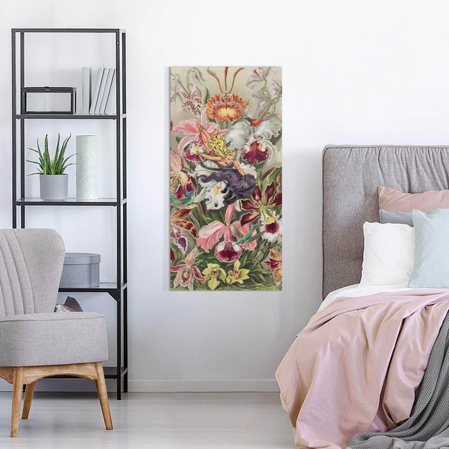 tableaux floraux Nymphe avec orchidées