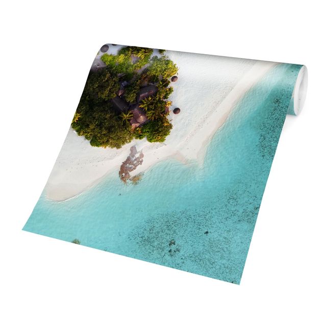 Papier peint plage Paradis océanique aux Maldives