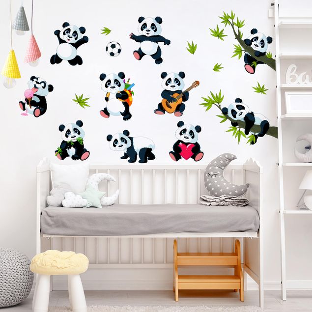 Sticker mural panda Panda Lot grand