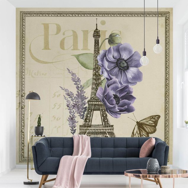 Déco murale cuisine Collage de Paris Tour Eiffel