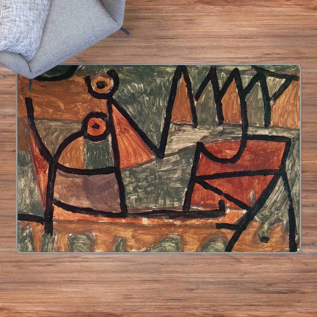 tapis grande taille Paul Klee – Boat Trip