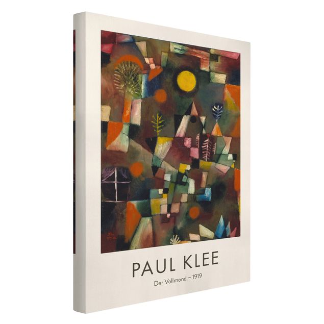 Reproduction tableau impression sur toile Paul Klee - The Full Moon - Museum Edition