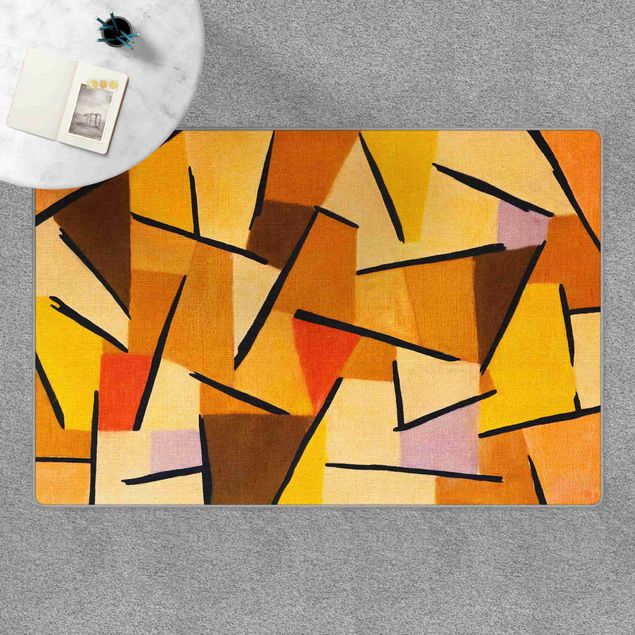 tapis orange Paul Klee - Harmonized Fight