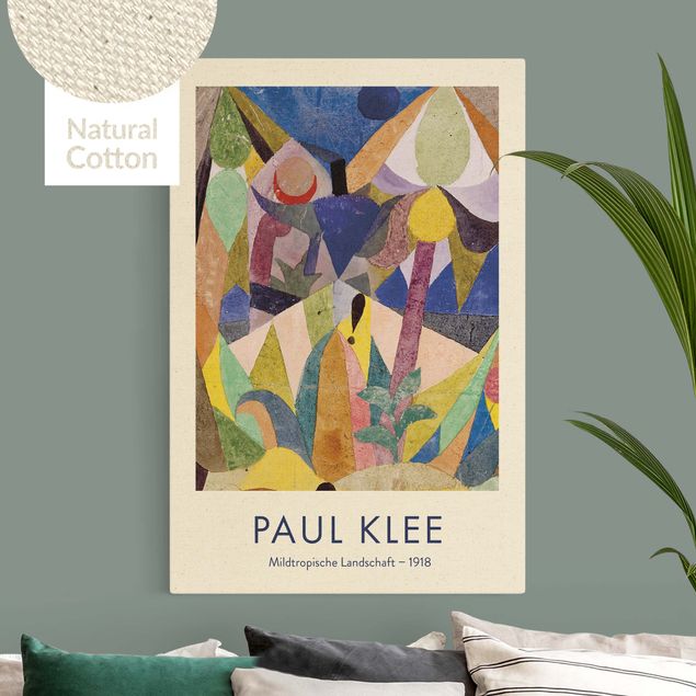 Tableau artistique Paul Klee - Paysage tropical doux - Édition musée