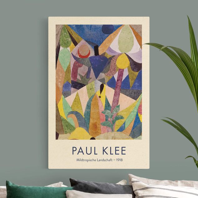 Tableau moderne Paul Klee - Paysage tropical doux - Édition musée