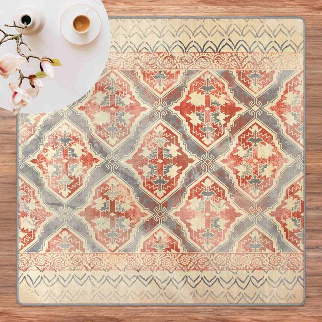 tapis orientaux Persian Vintage Pattern In Indigo II