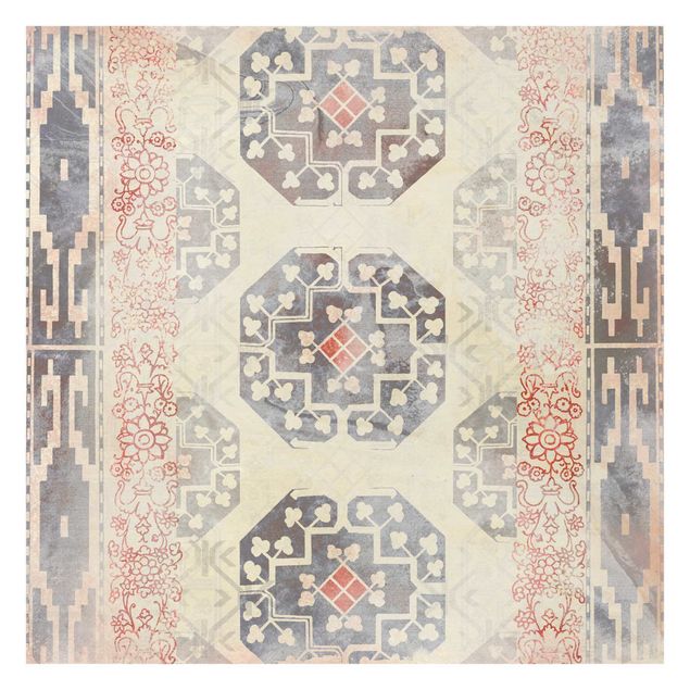 Papier peint - Persian Vintage Pattern In Indigo IV