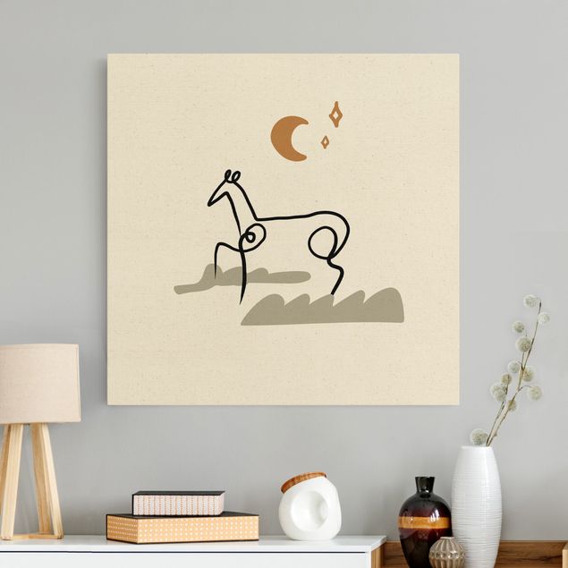 Toile cheval Interprétation de Picasso - Le cheval