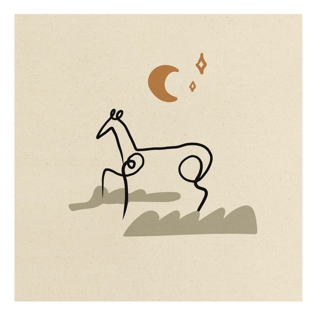 Impressions sur toile Interprétation de Picasso - Le cheval